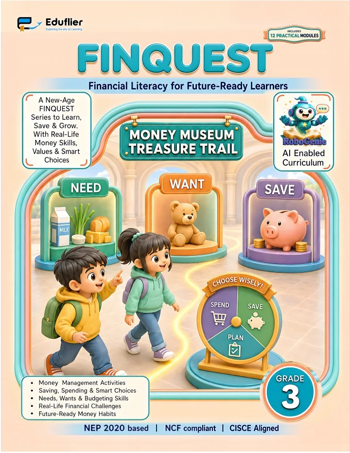 Financial Literacy Grade 3 approved Eduflier book cover