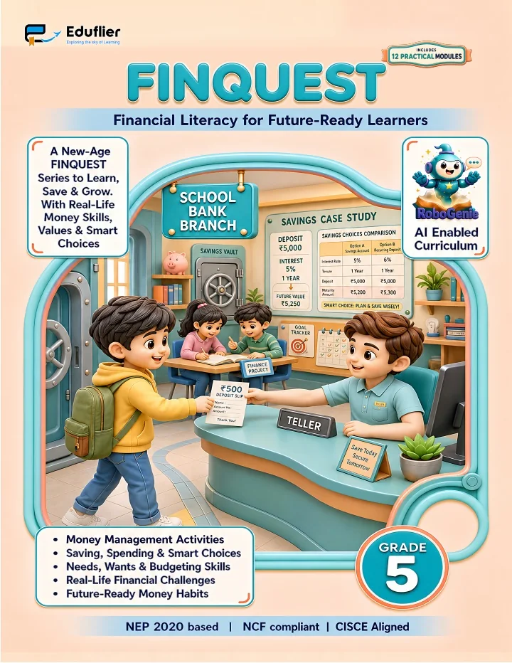 Financial Literacy Grade 5 approved Eduflier book cover