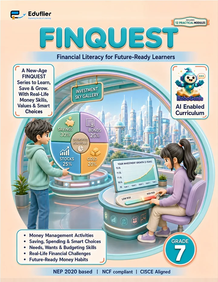 Financial Literacy Grade 7 approved Eduflier book cover